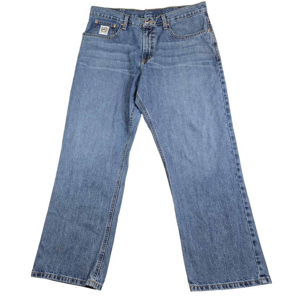 Cinch Straight Leg Jeans Mens 38x30 Blue Medium Wash Denim Cowboy Western Rodeo